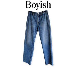 Boyish Kirby Straight Leg Sustainable Medium Wash Jeans Womens Size 26 Denim